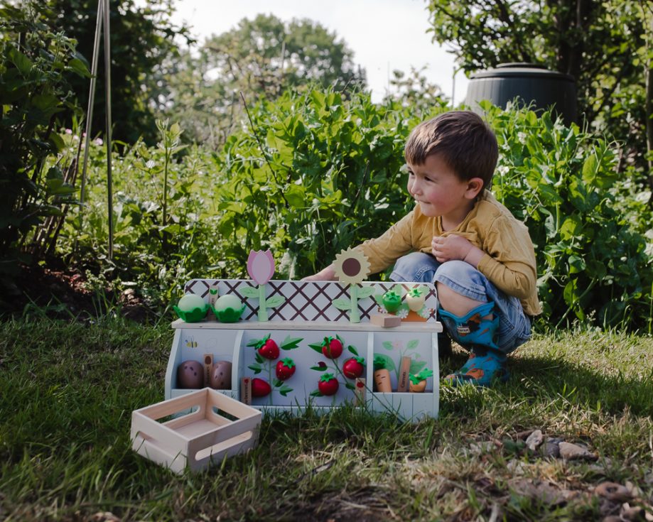 Review of Great Little Trading Company's Wooden Garden Toy