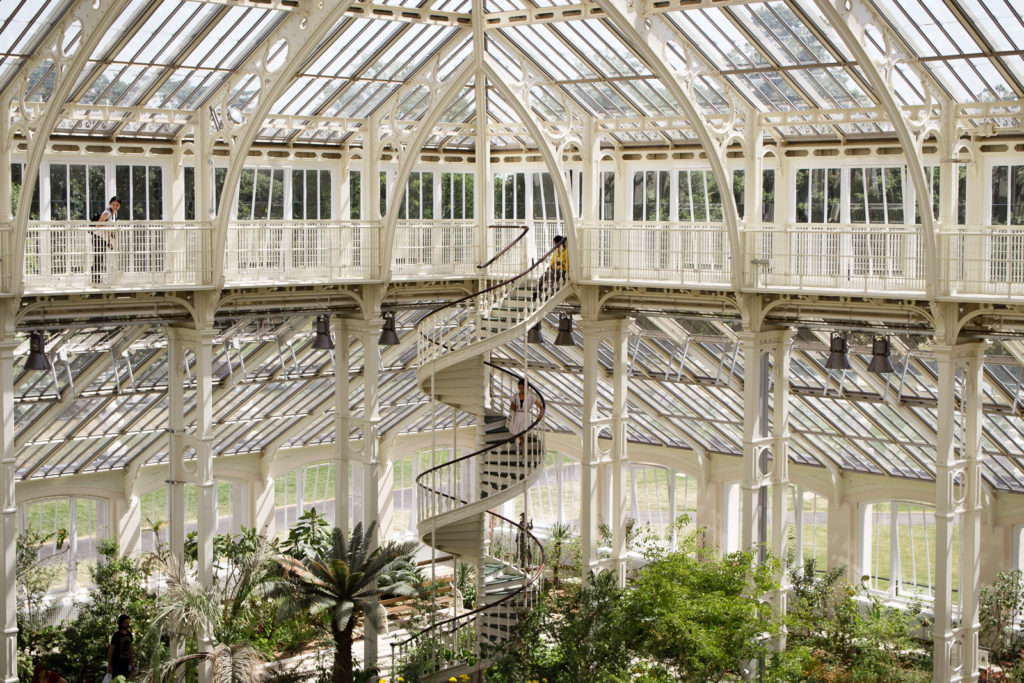 View of the spiral staircase at Kew Gardens